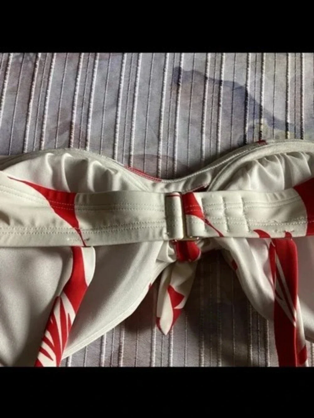 Shade & Shore Red and White Floral Bikini Two-Piece